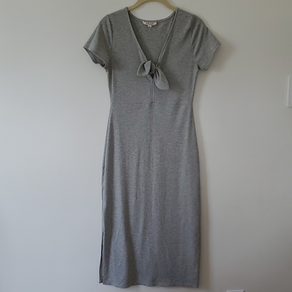 Rolla Coster Gray Ribbed dress sz L